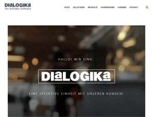 Tablet Screenshot of dialogika.de